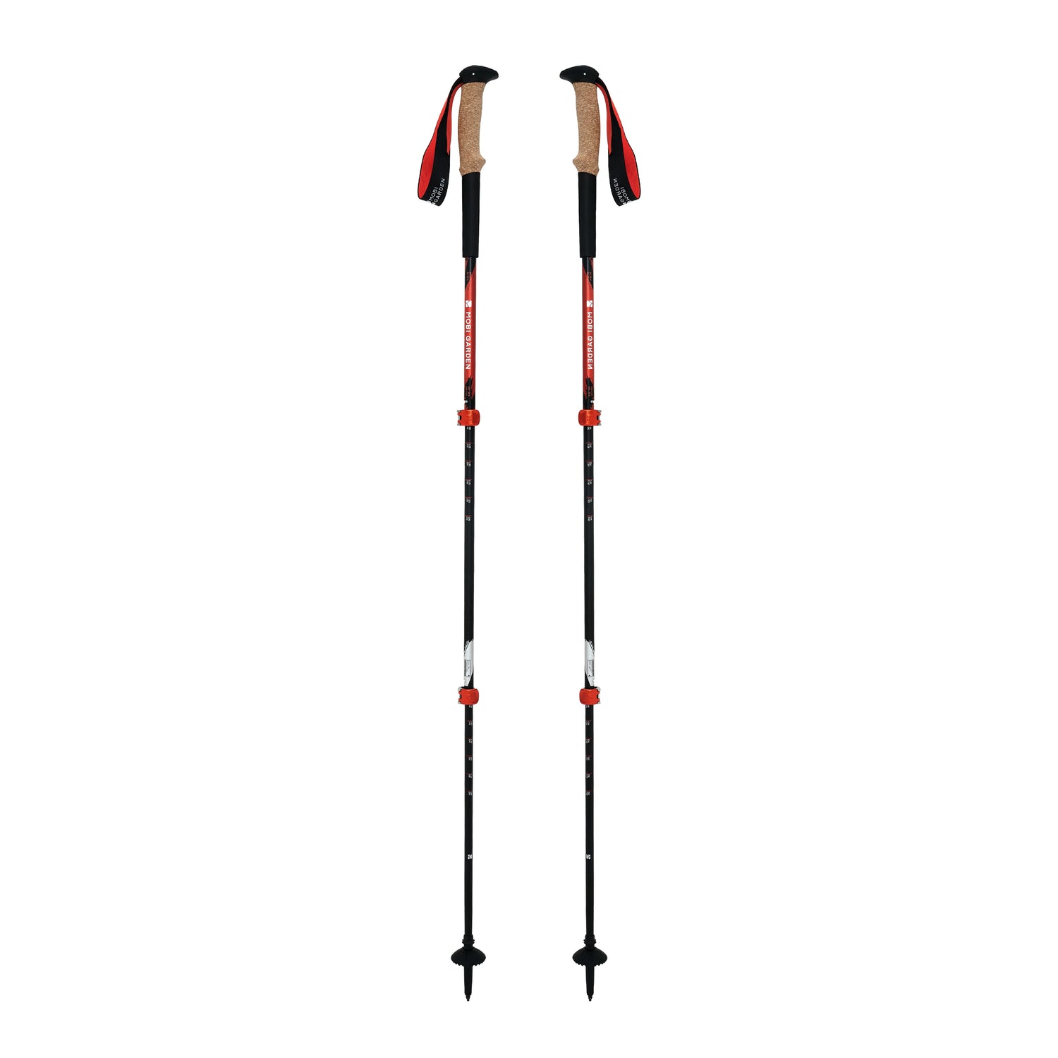 MOBI GARDEN KANGRI Cork Trekking Poles - Alpenglow / Obsidian
