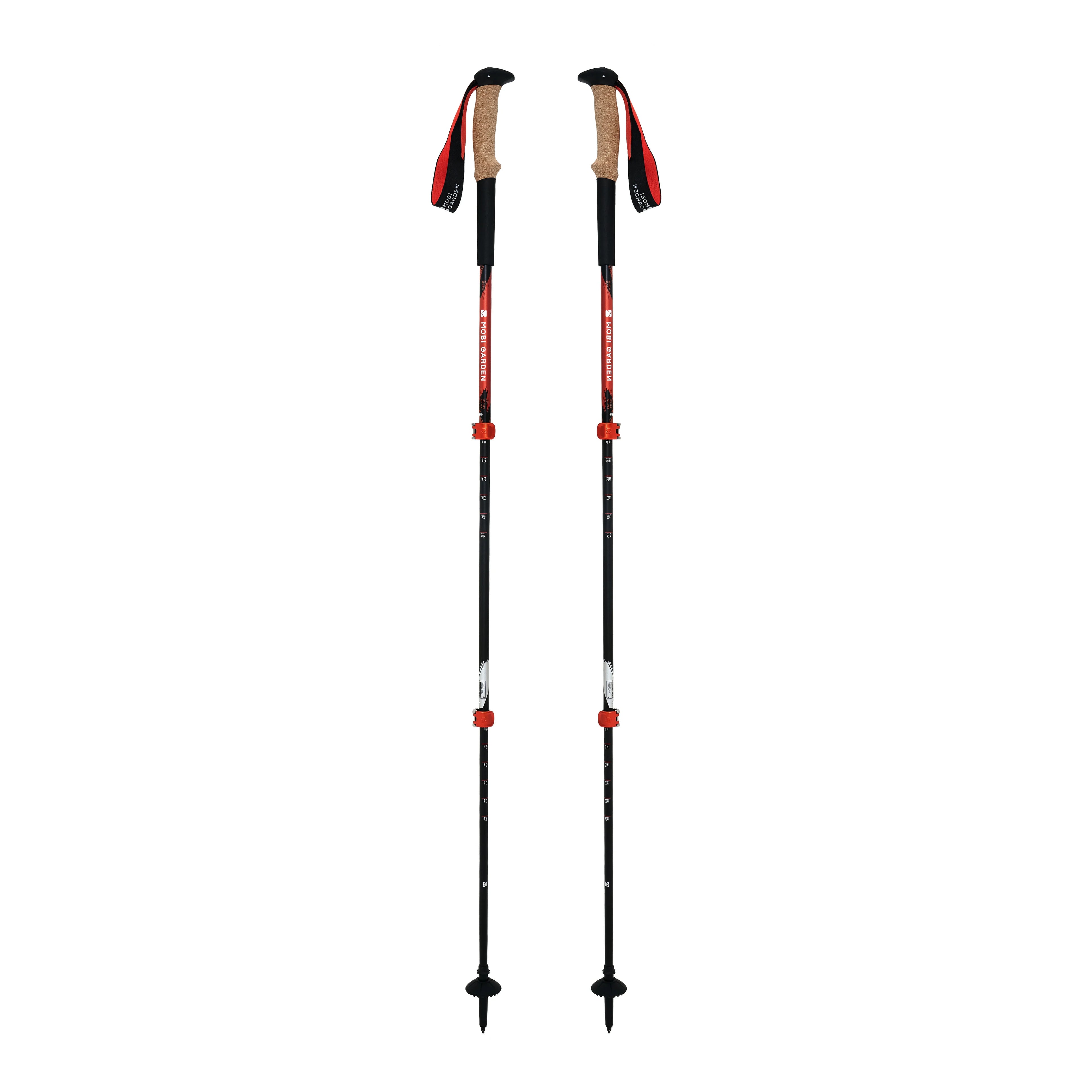 MOBI GARDEN KANGRI Cork Trekking Poles - Alpenglow / Obsidian