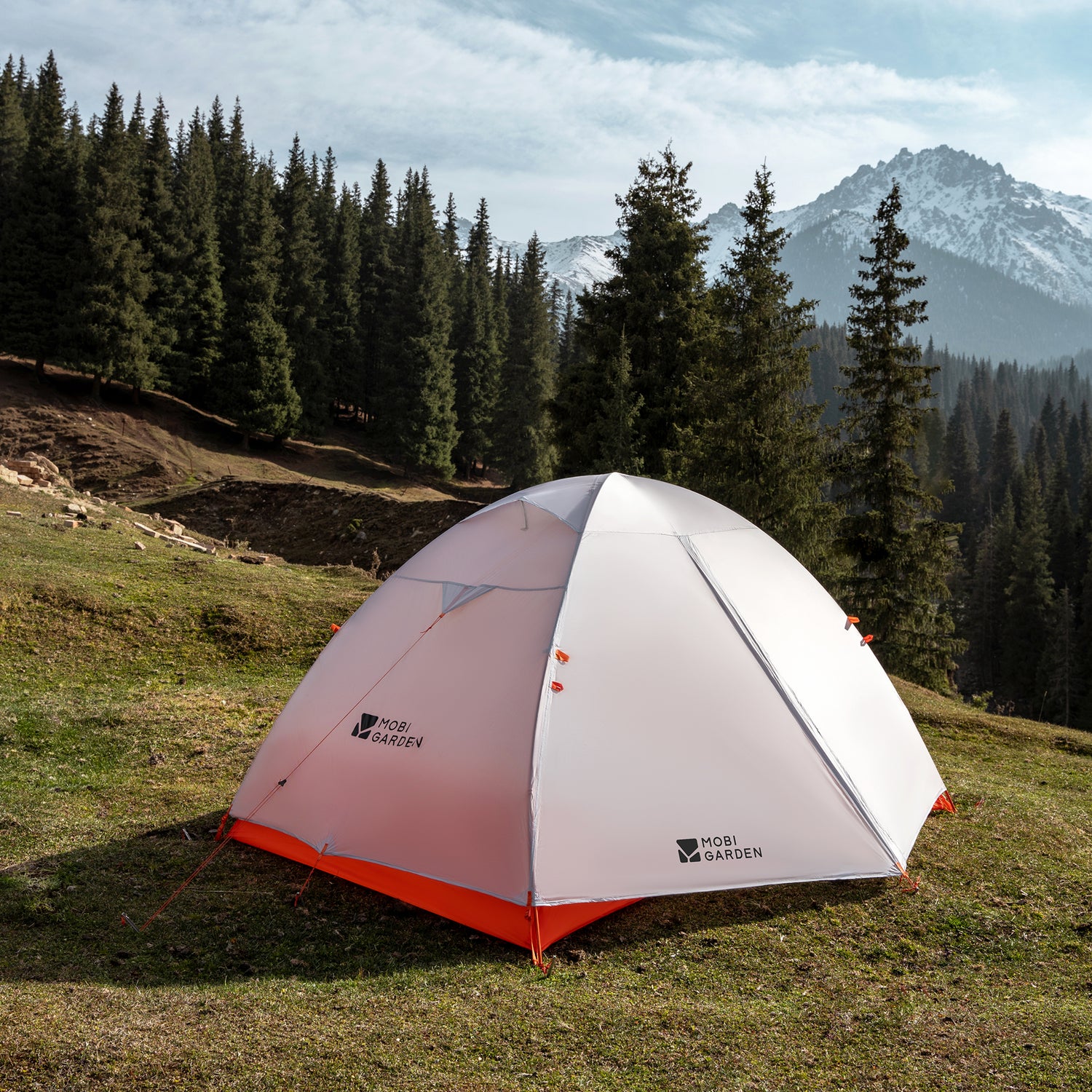 Mobi Garden Kongar UL Tent – Nanomesh Canopy + Solid Walls