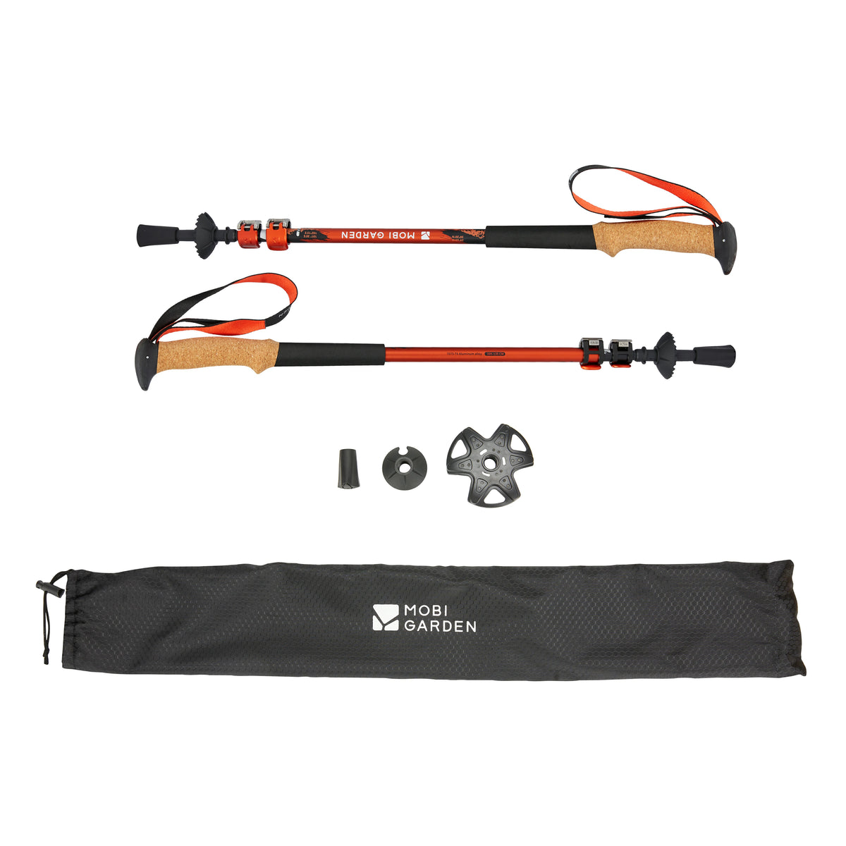 Kangri Cork Trekking Poles - Alpenglow / Obsidian