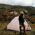 Ultralight Backpacking Tent for 2 Person, Freestanding 3 Season Waterproof Camping Tent - Pink